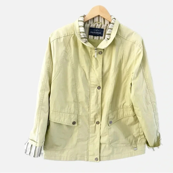 Mackintosh New England Rain Coat Jacket Green Windbreaker Size PL - Picture 1 of 6
